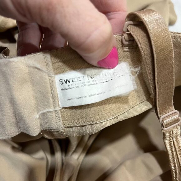 Sweet Nothings Vintage Shaping Bodysuit Gold & Nude Underwire 36C - Picture 11 of 11